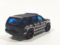 2011 Hot Wheels HW City Works '07 Chevy Tahoe Police K-9 Unit #591 Black Die Cast Toy Car Emergency Vehicle