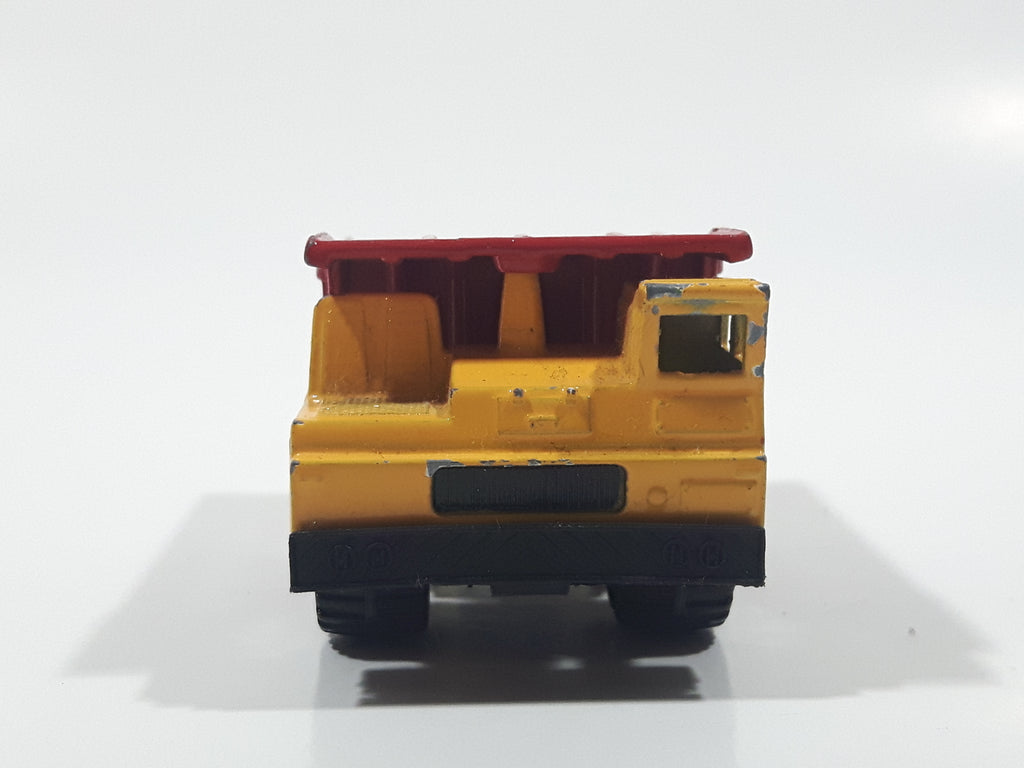 1992 Matchbox Faun Quarry Dump Truck Yellow and Red Die Cast Toy Car V ...