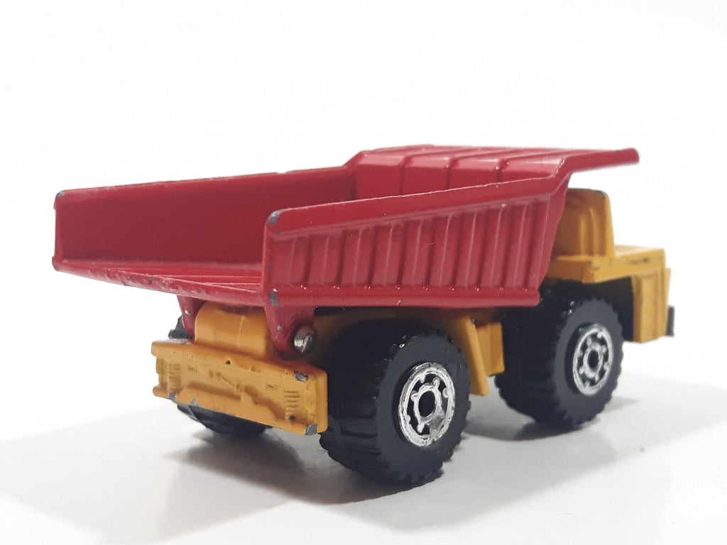 1992 Matchbox Faun Quarry Dump Truck Yellow and Red Die Cast Toy Car V ...