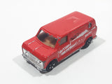 Vintage Yatming Style Ford Econoline E-150 Van Sunbird Red Die Cast Toy Car Vehicle Made in Hong Kong