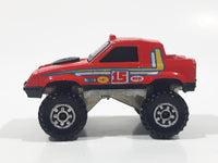 1990 Hot Wheels Gulch Stepper Red Die Cast Toy Car Vehicle