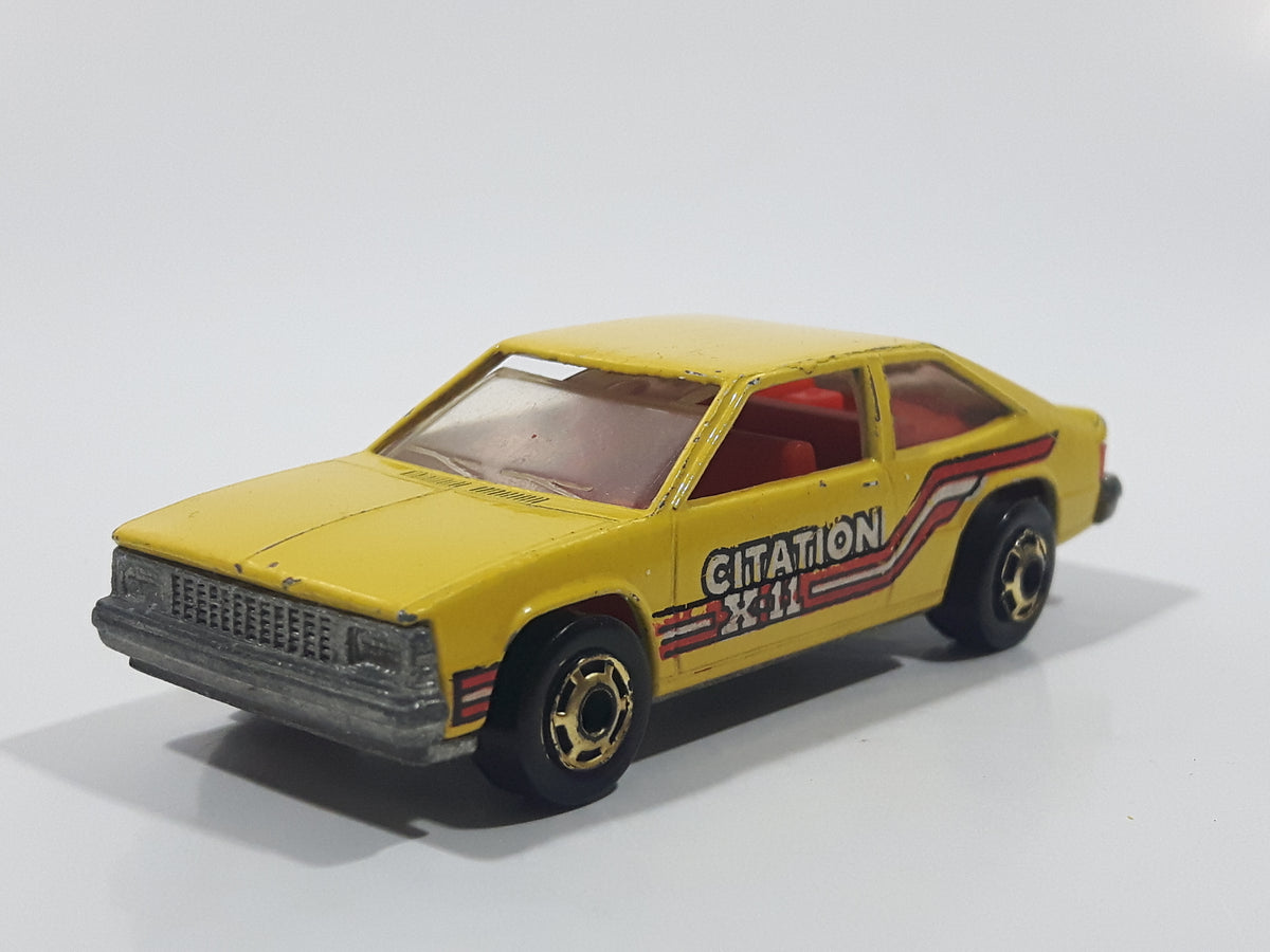 Vintage 1982 Hot Wheels Chevy Citation X-11 Yellow Die Cast Toy Car Ve ...