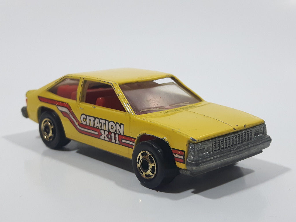 Vintage 1982 Hot Wheels Chevy Citation X-11 Yellow Die Cast Toy Car Ve ...