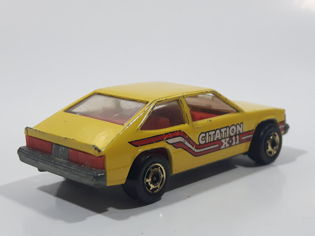 Vintage 1982 Hot Wheels Chevy Citation X-11 Yellow Die Cast Toy Car Ve ...