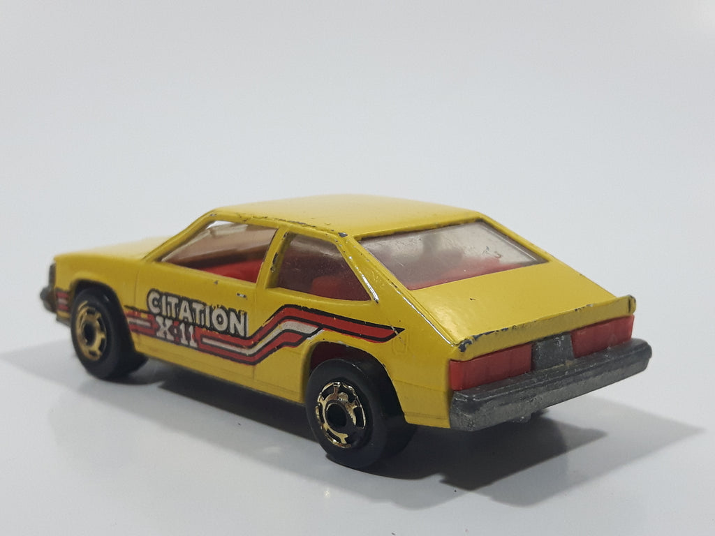 Vintage 1982 Hot Wheels Chevy Citation X-11 Yellow Die Cast Toy Car Ve ...