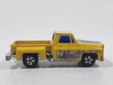 Vintage Soma Super Wheels 1973-80 Chevy Stepside Pickup Truck Yellow Die Cast Toy Car Vehicle Made in Hong Kong