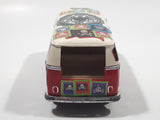 Kinsmart KT5060 1962 Volkswagen Classical Bus Red and White 1/32 Scale Die Cast Toy Car Vehicle Missing Rear Door