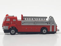 1991 Galoob Micro Machines Fire Engine Ladder Truck Red Miniature Die Cast Toy Car Vehicle Missing The Ladder
