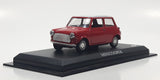 1988 DP Morris Mini Cooper Red 1/43 Scale Die Cast Toy Car Vehicle On Display Stand