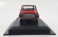 1988 DP Morris Mini Cooper Red 1/43 Scale Die Cast Toy Car Vehicle On Display Stand