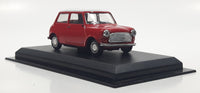 1988 DP Morris Mini Cooper Red 1/43 Scale Die Cast Toy Car Vehicle On Display Stand