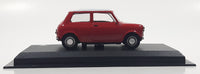 1988 DP Morris Mini Cooper Red 1/43 Scale Die Cast Toy Car Vehicle On Display Stand