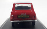 1988 DP Morris Mini Cooper Red 1/43 Scale Die Cast Toy Car Vehicle On Display Stand