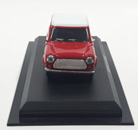 1988 DP Morris Mini Cooper Red 1/43 Scale Die Cast Toy Car Vehicle On Display Stand