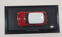 1988 DP Morris Mini Cooper Red 1/43 Scale Die Cast Toy Car Vehicle On Display Stand