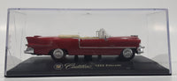 2000 New Ray 1955 Cadillac Eldorado Convertible Red Toy Car Vehicle in Display Case