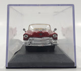 2000 New Ray 1955 Cadillac Eldorado Convertible Red Toy Car Vehicle in Display Case