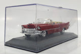 2000 New Ray 1955 Cadillac Eldorado Convertible Red Toy Car Vehicle in Display Case