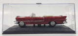 2000 New Ray 1955 Cadillac Eldorado Convertible Red Toy Car Vehicle in Display Case