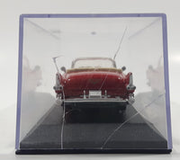 2000 New Ray 1955 Cadillac Eldorado Convertible Red Toy Car Vehicle in Display Case