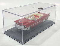 2000 New Ray 1955 Cadillac Eldorado Convertible Red Toy Car Vehicle in Display Case