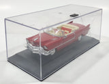 2000 New Ray 1955 Cadillac Eldorado Convertible Red Toy Car Vehicle in Display Case