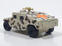 1995 Matchbox Hummer Humvee Army Camouflage Sand Beige Brown Die Cast Toy Car Military Vehicle With Opening Rear Hatch