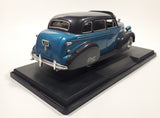 Jada Toys Street Low 1947 Chevrolet Fleetline Blue 1/24 Scale Die Cast Toy Car Vehicle with Opening Hood Trunk and Doors On Display Stand