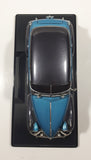 Jada Toys Street Low 1947 Chevrolet Fleetline Blue 1/24 Scale Die Cast Toy Car Vehicle with Opening Hood Trunk and Doors On Display Stand