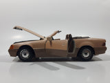 Vintage Majorette Mercedes 500 SL Convertible Brown Toy Car Vehicle with Opening Doors and Hood