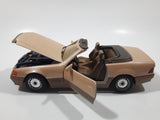 Vintage Majorette Mercedes 500 SL Convertible Brown Toy Car Vehicle with Opening Doors and Hood
