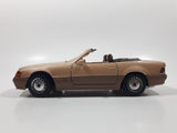 Vintage Majorette Mercedes 500 SL Convertible Brown Toy Car Vehicle with Opening Doors and Hood