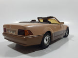 Vintage Majorette Mercedes 500 SL Convertible Brown Toy Car Vehicle with Opening Doors and Hood