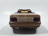 Vintage Majorette Mercedes 500 SL Convertible Brown Toy Car Vehicle with Opening Doors and Hood