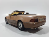 Vintage Majorette Mercedes 500 SL Convertible Brown Toy Car Vehicle with Opening Doors and Hood