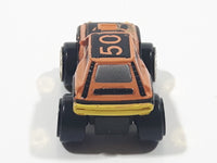 1989 Galoob Micro Machines Renault 5 Turbo #50 Orange Miniature Die Cast Toy Car Vehicle