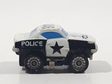 1989 Dan Yang Police 911 White Miniature Die Cast Toy Car Vehicle