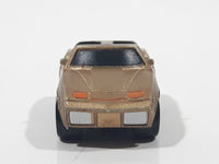 1988 Fun Rise Corvette T-Top Gold Miniature Die Cast Toy Car Vehicle
