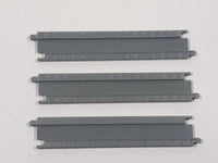 Set of 3 Galoob Micro Machines Train Track Straight Section 4 3/8" Long