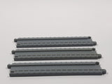 Set of 3 Galoob Micro Machines Train Track Straight Section 4 3/8" Long