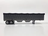 ERTL Farm Truck Covered Grain Trailer Grey and Black Die Cast Toy Car Vehicle with Opening Rear Doors and Removable Top