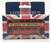 The House of Valentina Best Of British Souvenir London Bus Pencil Sharpener Red Die Cast Toy Car Vehicle New in Box