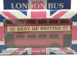 The House of Valentina Best Of British Souvenir London Bus Pencil Sharpener Red Die Cast Toy Car Vehicle New in Box