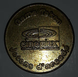 Vintage Famous Players Cineplex Odeon Galaxy No Cash Value Gaming Game Token Metal Coin