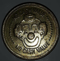 Clown Themed No Cash Value Metal Game Token Coin