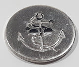 Vintage Navy Anchor 3/4" Thin Metal Military Button