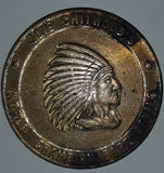 Vintage Joie Chitwood World Champion Dare Devils "May Good Luck Accompany The Bearer" Indian Head Metal Token Coin