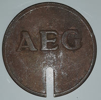 Vintage AEC Wertmarke fur Munzzahler Token Metal Coin