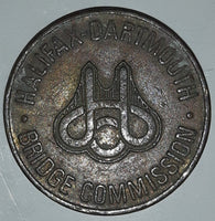 Vintage Halifax Dartmouth Bridge Commission Metal Coin Token