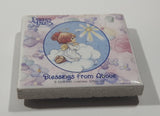 2000 PMI Precious Moments "Blessings From Above" Miniature 1 3/4" x 1 3/4" Ceramic Tile Trivet Fridge Magnet
